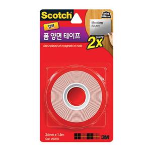 [3M] 3215C 스카치강력투명폼양면테이프(24mm*1.5M)